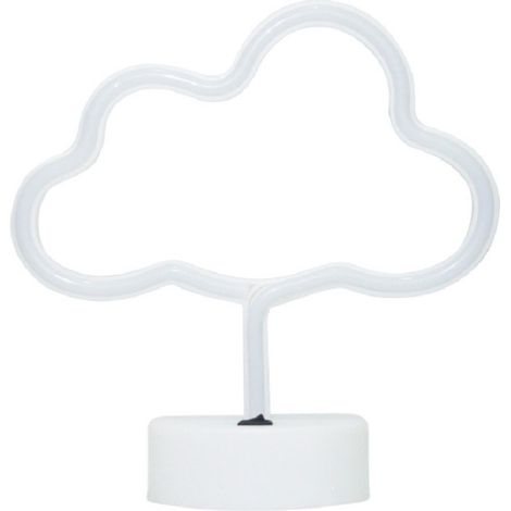 Wolkenförmige Neonlampe, Warmweißes Licht, Flügel, Wolken, Neon Mit Usb-/batterieanschluss