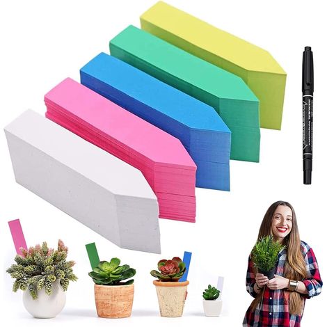 Packung Mit 500 Pflanzenetiketten Aus Kunststoff, Gartenetiketten, Pflanzenschildern, Robusten Pflanzenanhängern, Wasserfesten Gartenmarkierungen, Setzlingsetiketten