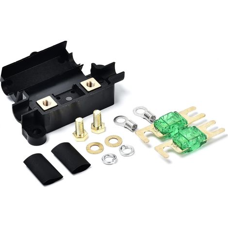 12v 30a Sicherungshalter Mit 2 Flachsicherungen – Spritzwassergeschützt Für Auto, Lkw, Boot