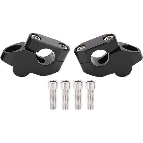 Cnc-gefräste Lenkererhöhungen Aus Aluminiumlegierung Für Motorräder, 7/8 Zoll, Lenkererhöhungen, Modifikationszubehör (schwarz)