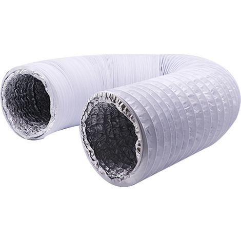 Flexibler Abluftschlauch 150 Mm X 6 M – Isoliertes Aluminium-pvc – Geräuschreduzierung Für Abluftanlagen Und Klimaanlagen