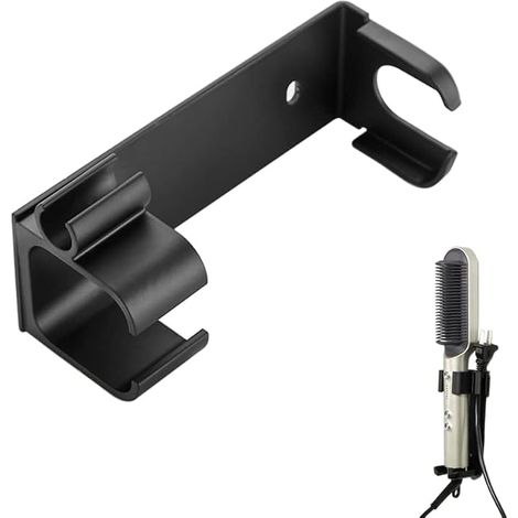 Set Mit 2 Haartrocknerhaltern, Haarstabhalter, Wandhalterung Für Haarglätter, Halterung Für Stylinggeräte, Wandhalterung Für Haartrockner, Selbstklebende Wandhalterung Für