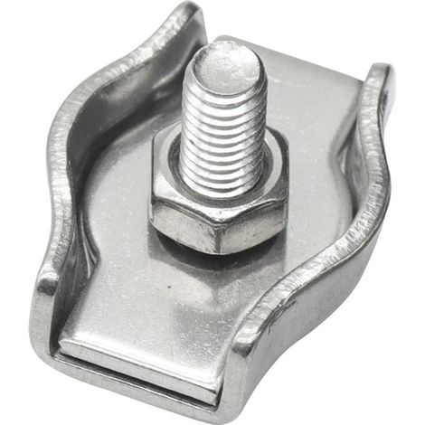 10 Stück Metallkabelklemmen, M3-kabelklemmen, Edelstahl-kabelklemmen Für 3-mm-stahlseile, Simplex-klemmen Für Baustellen Und Schiffe