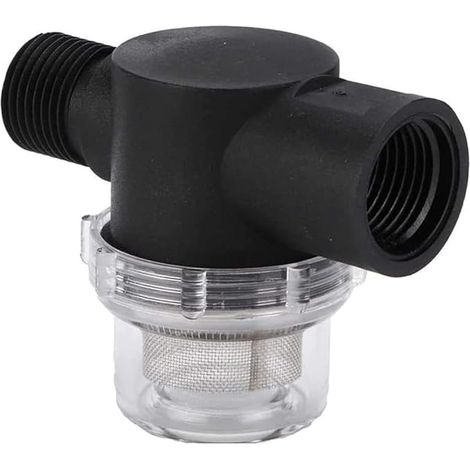 1/2-zoll-wasserpumpenfilter, 50-mesh-inline-bewässerungsfilter Für Wasserzulaufschlauch, Kompatibel Mit Wfco- Und Shurflo-pumpen (schwarz)