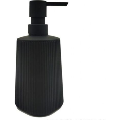 Moderner Seifenspender, Seifenspender Aus Glas Für Bad Und Küche, 380 Ml Seifenspender Für Die Badezimmerablage (schwarz - 1 Stück)