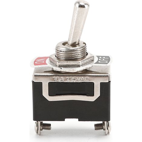 Ac220v 20v Ein/aus 2-positionen 2-pin-wippschalter Für Auto-armaturenbrettbeleuchtung (6er-pack, Schwarz)