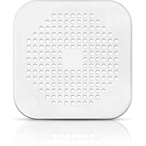 10 Duschhaarfilter - Weiße, Geruchlose Silikon-duschhaarclips Für Waschbecken-/badewannen-/duschfilter - Badezimmer-/küchen-gummiabdeckung (weiß, 14,3 X 14,3 Cm)