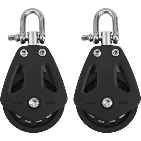 Drehbare Rolle Aus Nylon – 10 Mm Seil – Maximale Belastung: 460 Kg – Einzelrolle – Für Pilates, Bootfahren, Segeln, Kajakfahren Und Bootszubehör
