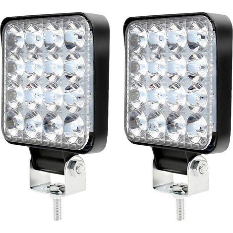 2 Stück 48-w-led-arbeitsscheinwerfer, Wasserdichte Led-autoscheinwerfer, Led-arbeitsscheinwerfer Für Auto, Lkw, Traktor, Suv, Boot, 8,5–8,5 Cm