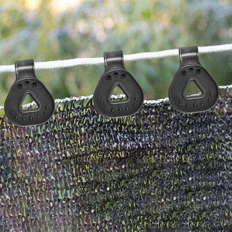 Packung Mit 10 Robusten Sonnensegelclips, Planenclips, Befestigungsclips Für Sonnensegel Und Sonnenschutznetze.