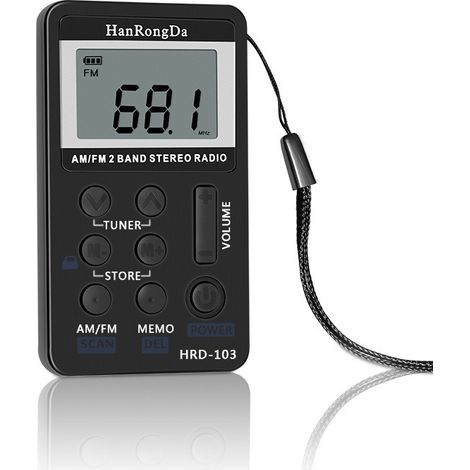 1 Stück Mini Digital Tragbarer Taschen-walkman Am/fm Usb-radio