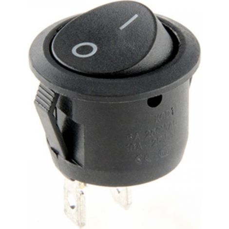 5er-pack Runde Kippschalter – 6 A 250 V – Schwarz