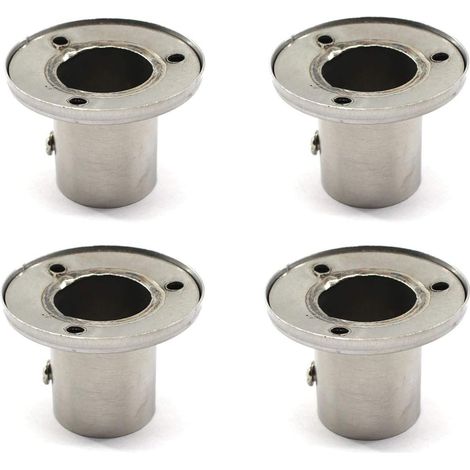 4 Stück Kleiderstangenhalterungen Für 22-mm-rohrstopfen
