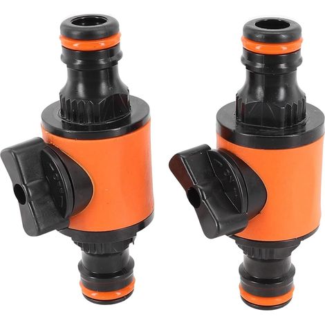 Packung Mit 2 Schnellkupplungen Für 16-mm-gartenschläuche Mit 1/2", 3/8" Und 1/4" Durchmesser