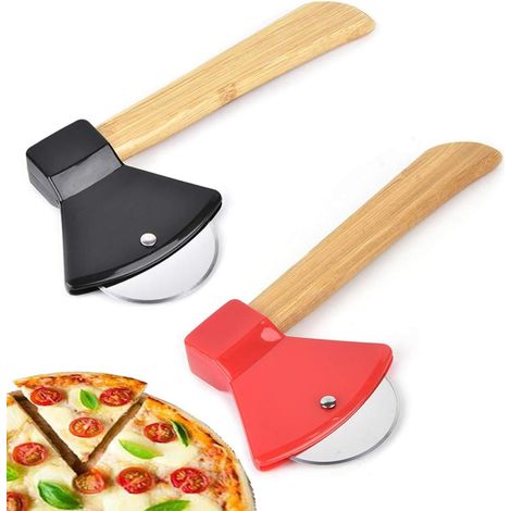 Pizzaschneider Aus Edelstahl, 2-teilig, Professioneller Multifunktionaler Pizzaschneider/zerkleinerer/pizzeria-schneider Aus Edelstahl Mit Rutschfestem Griff Für Pizza, Waffeln Und Crêpes