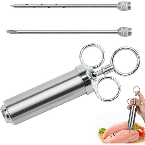 60-ml-saucenspritze, Marinadenspritze Aus Edelstahl, Gewürzspritze, Geeignet Für Geflügel, Pute, Kochen Und Grillen