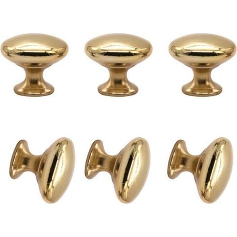 Stück Türgriffe In Pilzform Aus Zinklegierung, Schubladenknöpfe Aus Metall, Goldene Schrankknöpfe, Möbeldekoration (26 Mm 30 Mm)