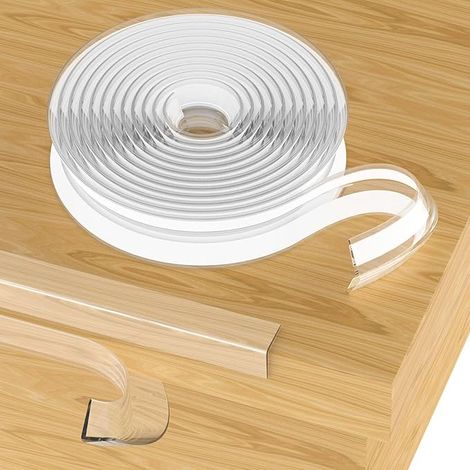 Selbstklebender Kinderschreibtischschutz, 4 M Tischkantenschutzstreifen, 100 % Silikon-babyschutzband, Selbstklebendes Kinderklebeband Für Möbel, Eckenschutz, Schränke Usw.