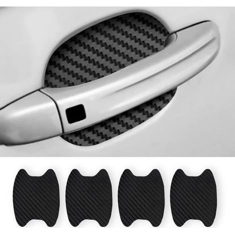 4-teiliges Set Auto-außenaufkleber, Universelle Kratzfeste Schutzfolie In Carbonfaser-optik Für Autotürgriffe, Passend Für Die Meisten Autotürgriffe (schwarz)