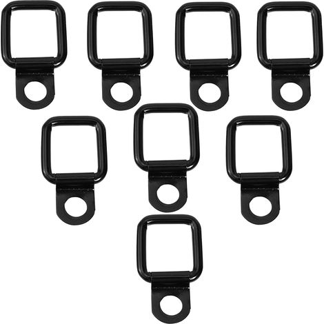 Set Mit 8 D-ringen Aus Edelstahl Für Anhänger – Tragfähigkeit 200 Kg – D-ringe Für Anhänger, Pkw Und Lkw