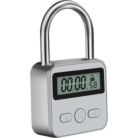 Intelligentes Zeitschloss Mit Lcd-bildschirm, Synchronisierungssperre, Usb-wiederaufladbarem Sicherheitsschloss Und Timer-sperre Zur Verhinderung Schlechter Gewohnheiten