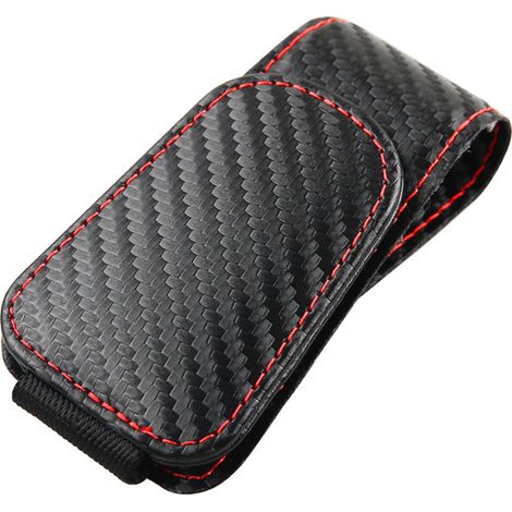 Autobrillenrahmen, Magnetischer Autobrillen-aufhängeclip Aus Leder, Universeller Auto-sonnenbrillenrahmen Mit Clip (schwarz 4,59,5 Cm)