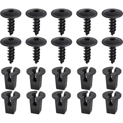 Befestigungsclip-set Für Autos, 20 Blechschrauben Für Kotflügel, Universal-autoclips, Kotflügelschrauben Für Die Motorhaube, Befestigungselemente Für Stoßstangenschutz Aus Metall