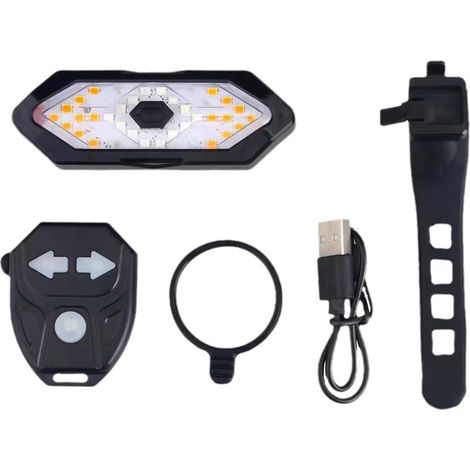 Fahrradrücklicht, Blinker-rücklicht Mit Kabelloser Fernbedienung, Usb-aufladbar, Stoßfest Und Wasserdicht – 5 Beleuchtungsmodi, Fahrradrücklicht Mit Soundeffekten