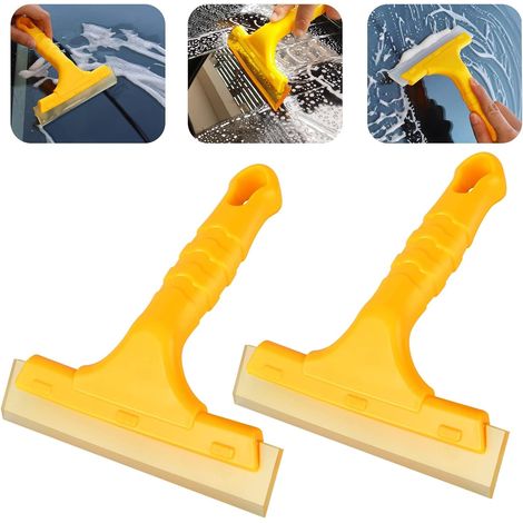 Duschabzieher, Bodenabzieher, Autoabzieher, Fensterabzieher, Türabzieher, Badezimmerabzieher, Kleine Vinylabzieher, Für Duschen, Glastüren, Wände, 2er-set