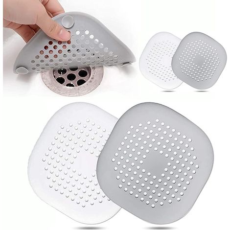 4-teiliges Silikon-abflusssieb, Küchenspülenfilter Mit Saugnapf, Badewannenabflussabdeckung, Küchen- Und Badezimmerspülenfilter.
