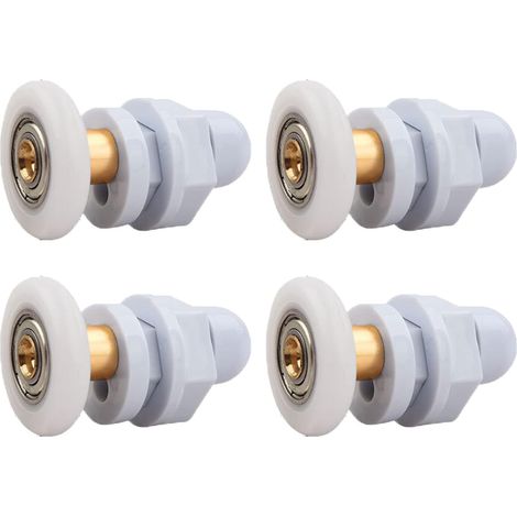Duschtürrollen, 4 Stück Messing-schiebetürrollen, Schiebetürrollen, Zum Austausch Von Schiebetürschienen Für Duschtüren Aus Glas (25 Mm)