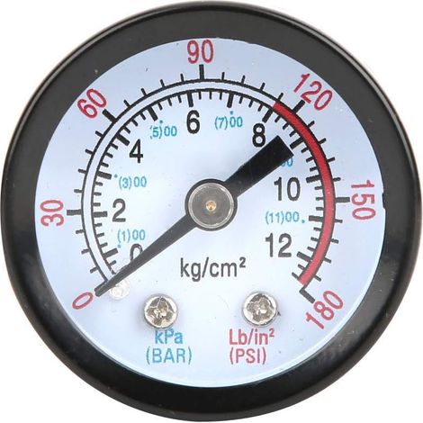 Y40 Manometer Für Luftkompressoren Mit Eisengehäuse, Druckmessgerät, Schwarz