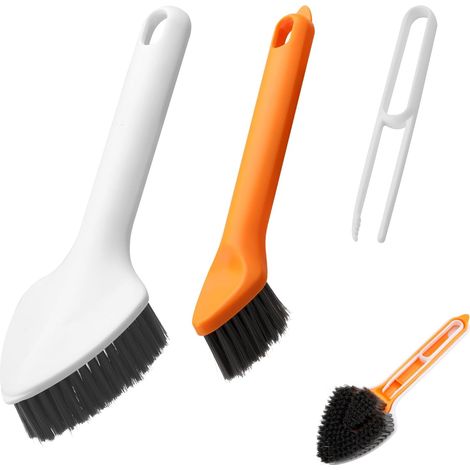 3-in-1-reinigungsbürste, Fugenbürste, Scheuerbürste, Badbürste, Scheuerbürste Mit Langem Griff, Reiniger Für Schmale Und Hartnäckige Flecken