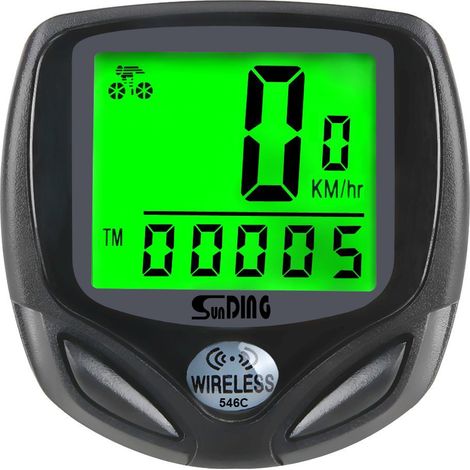 Kabelloser Fahrradcomputer, Wasserdichter Fahrraddrehzahlmesser Mit Lcd-kilometerzählerfunktion Für Fahrräder