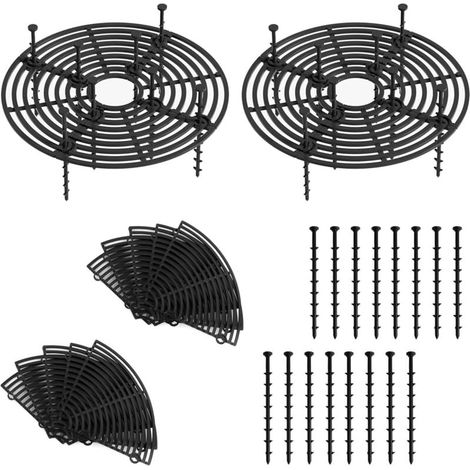 2-teiliges Pflanztopfgitter, 30 Cm Blumentopfabdeckungen, Zuschneidbare Kunststoff-blumentopfgitter Zum Schutz Von Pflanzen Und Erde