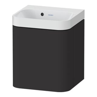 Duravit Möbelwaschtisch Happy D.2 Plus 40x36cm, 1 T, An li, o. HL, graph matt