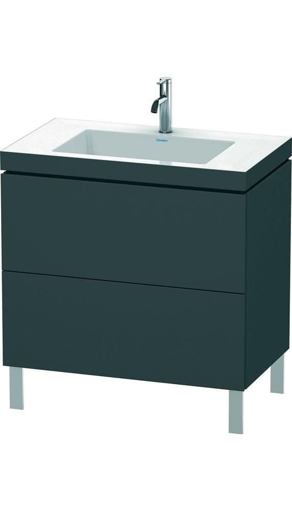 Duravit Waschtischunterschrank c-bonded L-Cube 80x48cm, o HL, med. Ei, 2 Ausz., steh.