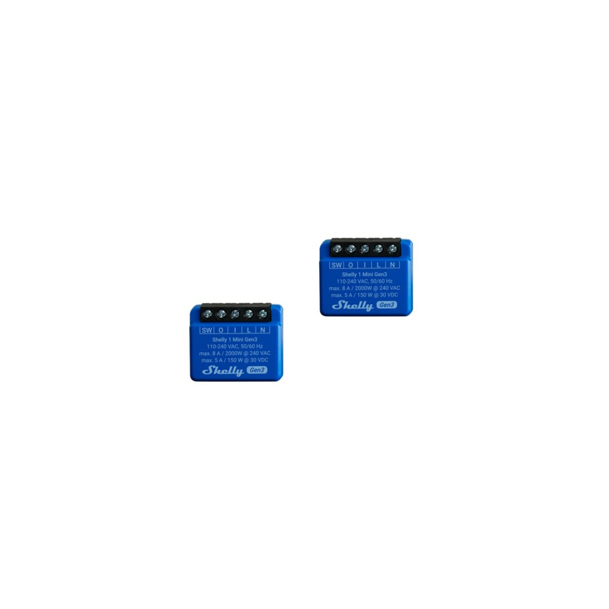 Intelligenter Controller Shelly 1 Mini Gen3 Wi-fi Bluetooth 2000 W