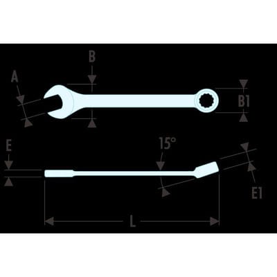 Facom Ring-Maulschlüssel "39" kurz 12 mm