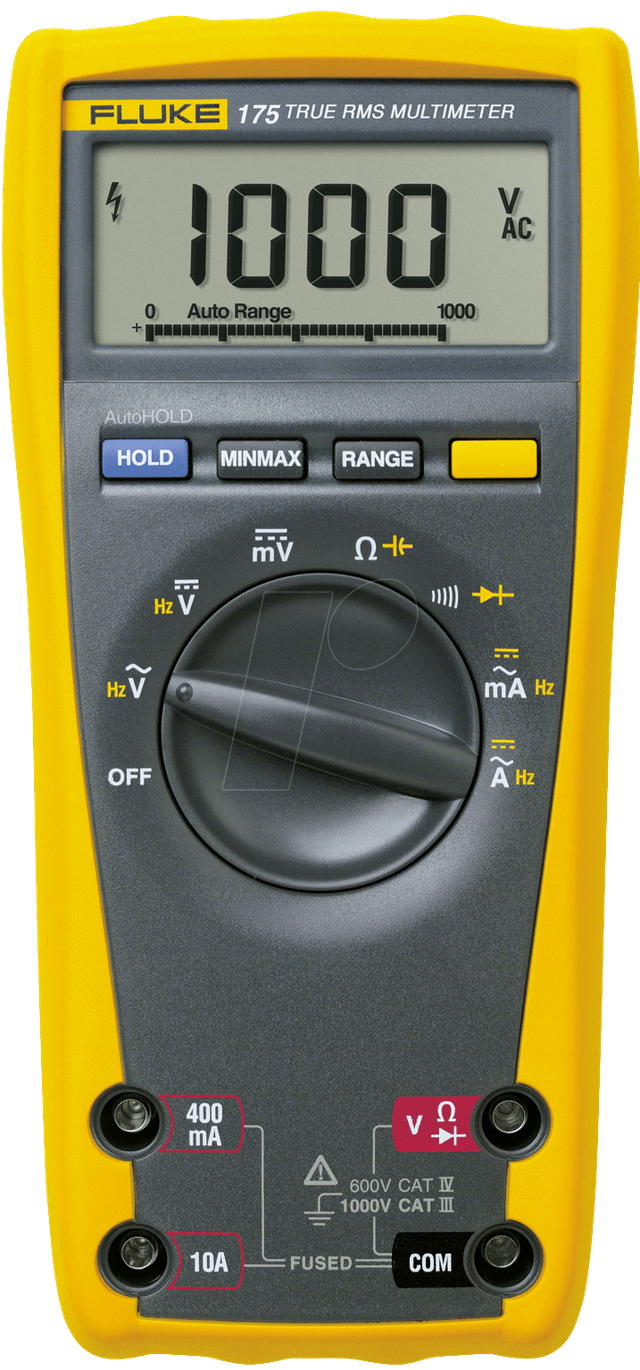 Fluke Echteffektiv-Multimeter m.Kapzität+Frequenz FLUKE-175 EGFID