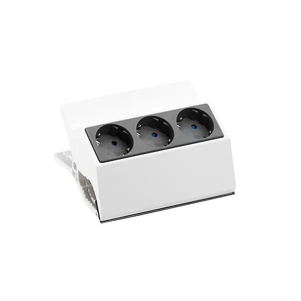 Bachmann Steckdosenleiste Peggy 3x Schutzk. weiss 500.000