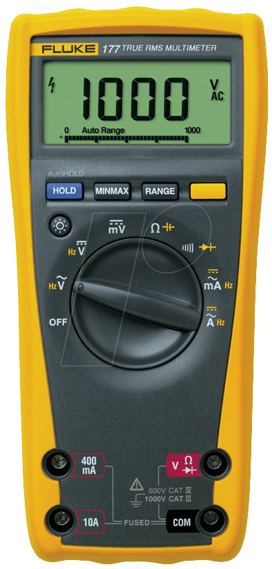Fluke Echteffektiv-Multimeter m.Kapzität+Frequenz FLUKE-177 EGFID