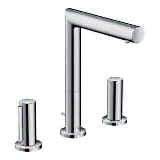 hansgrohe 3-Loch-Waschtischarmatur 200 Axor Uno A 183mm, m Z-Griff, Zugst.Abl.Gar., chr