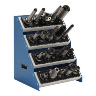 Bedrunka+Hirth CNC-Tischaufsatzgestell 4 Etagen inkl. Einsätze BxTxH 575 x 375 x 525 mm