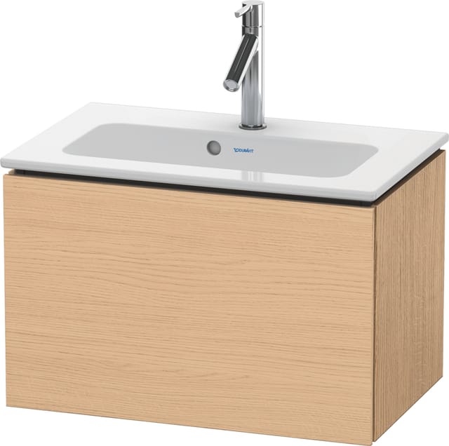 Duravit Waschtischunterschrank Compact L-Cube 62x39,1cm, Ei Nat, 1 Auszug, wandhängend