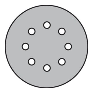Klingspor PS 18 EK Scheiben kletthaftend, 125 mm Korn 80 Lochform GLS5, SB-verpackt im Reiter