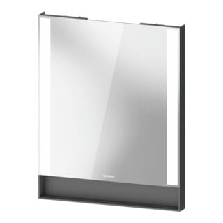 Duravit Lichtspiegel Qatego 60x75x6,5cm, 23 W, Graphit matt