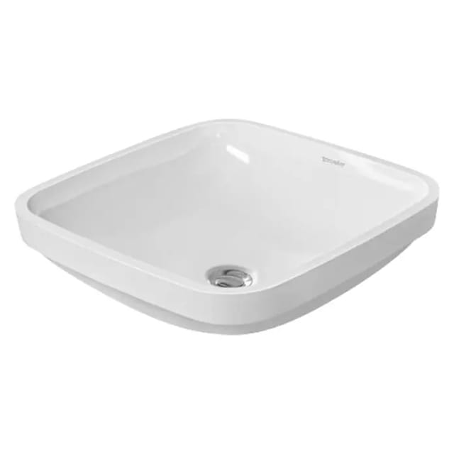 Duravit Unterbau-Waschtisch DuraStyle 37x37cm, EB v unt, o. HL, HLB, m ÜL, we