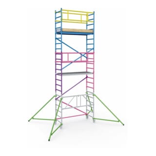 Zarges 2m Aufstockpaket 1T (hellblau)
