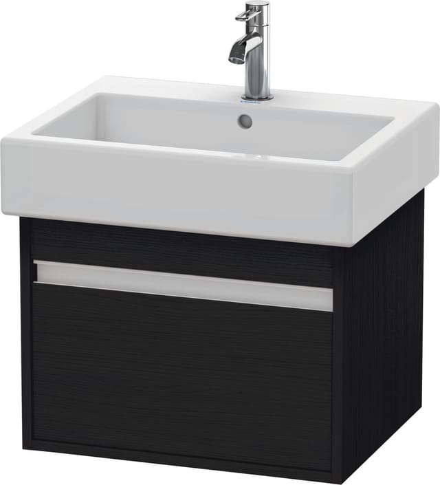 Duravit Waschtischunterschrank Ketho 55x44cm, Ei sw, 1 Auszug, wandhängend